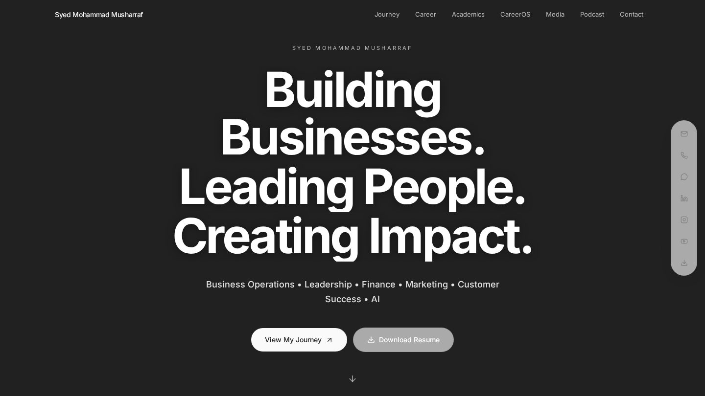 Homepage of Fly High With Syed